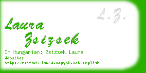 laura zsizsek business card